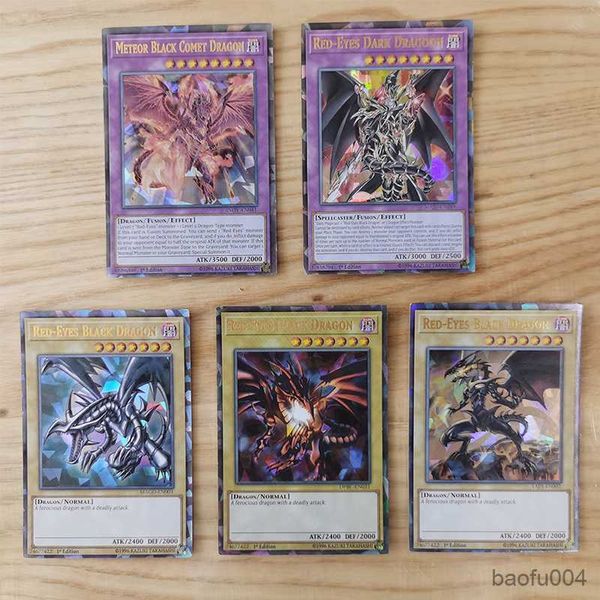 Jeux de cartes 72 pièces Yugioh avec boîte en fer blanc Yu Gi Oh cartes anglaises Pro blanc Dragon Duel jeu Collection carte enfants jouet cadeau R230821