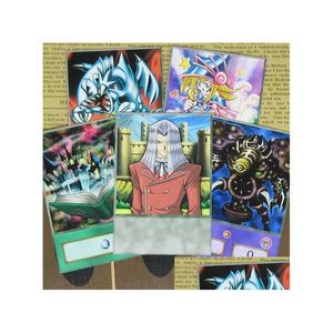 Kaartspellen 8 stks/set Yuh Pegasus Style Half-Frosted Kaarten Toon World Cartoon Monsters Relinquished Yu-Gi-Oh Retro Collectible Y1212 D Dhkso