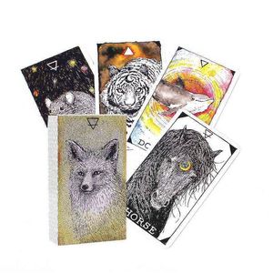 Jeux de cartes Meilleures ventes Cartes de tarot pour animaux Oracle Board Deck Playing Party Game X1106 Drop Delivery Jouets Cadeaux Puzzles Dh3Cs