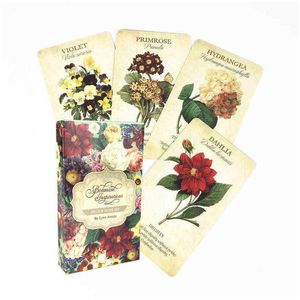 Kaartspellen Botanische inspiratie Oracle Cards Mysterious Divination Tarot Deck Board Game Exquisite Flower Design for Women Girls X11 DHVFG