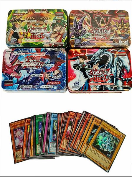 Jeux de cartes classiques Yu-Gi-King English Game Trade étranger Yuh Iron Box Yu-Gi-OH 40 cartes plus 1 flash Le modèle d'emballage est souvent ch ot5pj