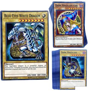 Jeux de cartes Anglais Yuh Cards Album Yu-Gi-Oh Jeu de jeu Trading Battle Blue Eyes Dark Magician Carte Collection Enfants Jouet de Noël Dhdhd