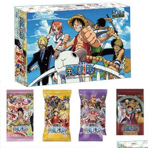 Card Games Japanese Cards One Pieces Luffy Zoro Nami Chopper Franky Paper Collections Game Collectibles Battle Child Gife Toy Aa22332U Dhygj