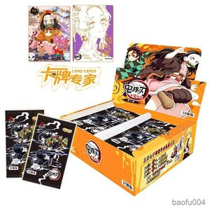 Juegos de cartas Original Demon Slayer Cards Box Hobby Collection Tcg Juego Tarjeta rara Kimetsu No Yaiba Anime Figura para niños Regalo Juguete R230821