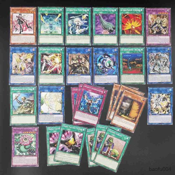 Juegos de cartas YU GI OH Juego de mesa 55 Unids / set Yugioh Cards SKY STRIKER ACE Deck Versión en inglés Juego de cartas con caja de lata R230821