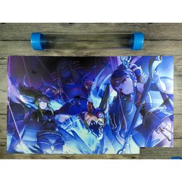 Jeux de cartes Yu-Gi-Oh Shaddoll Deck Trading Game Custom Duel Playmat Tube Drop Delivery Jouets Cadeaux Puzzles Dhhym