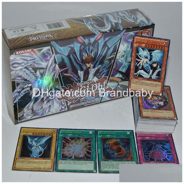 Jeux de cartes Yugioh 100 pièces Set Box Holographique Yu Gi Oh Collection de jeux Enfants Garçon Jouets pour enfants 220921 Drop Delivery Gifts Puzzl Dhmlx