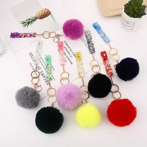 Carte Grabber Pompon Porte-clés Sélecteur de cartes sans contact pour ongles longs Bijoux Porte-clés Pendentif Cadeau de Noël Extracteur de carte acrylique G1019