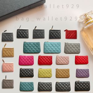 Kaarthouder Hoge kwaliteit Luxe Designer Wallet Mini Card Holders Pure Color Best Merken voor portemonnee roze blauwe schapenvacht echte lederen dames portefeuilles houders