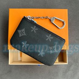 Titular de la tarjeta Llavero Cuero genuino M62650 Monedero para mujer Monedero para hombre Cartera para hombre con caja de llavero Diseñador de lujo Pequeñas carteras con cremallera Monederos Monederos Titular de la tarjeta Bolsa para llaves