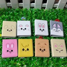 Portes de tarjeta 3 pulgadas Almacenamiento de un ídolo de animal colorido Durable Pequeño folleto de almacenamiento coreano