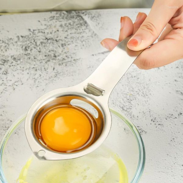 Titulares de tarjetas Separador de clara de huevo de acero inoxidable 304 Proteína de yema Filtración de líquido Gadget de cocina para hornear
