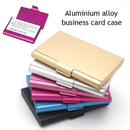 Cartes Cartes Analyse de rentabilisation en aluminium Épaisseur créative Couleur solide en acier inoxydable simplement portefeuille métallique