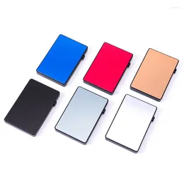 Porte-cartes Anti-vol en aluminium boîte unique portefeuille intelligent mince mode embrayage bouton-poussoir porte-nom cas sac de banque