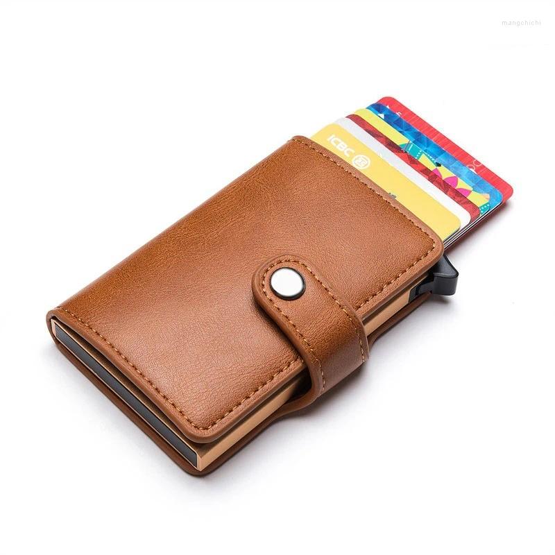 Card Holders Automatic Aluminum Case Multi-Card Position Multi-Purpose Simple Men's Bank