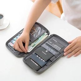 Porte-cartes sac passeport voyage Oxford famille taille titulaire portefeuille tissu vente créative étanche Document Portable