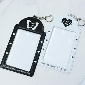 Titulares de tarjetas Mariposa PVC Titular transparente Idol Po Protector Classic Bus Work Funda protectora ID