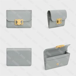 Titulaires de cartes Designer Triomphe Portefeuille Hommes De Luxe Femmes Titulaire De La Carte Flip Sac Mini Portefeuilles Homme Coin Poche Boucle D'or Porta Carte Uomo