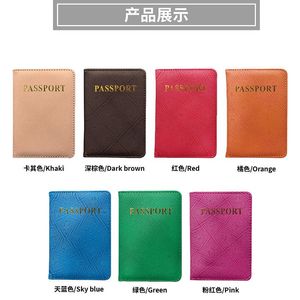 Titulaires de cartes Mode Candy Couleur Couverture de voyage ID Sac de protection Manches de stockage pour femmes Passeport CaseCard