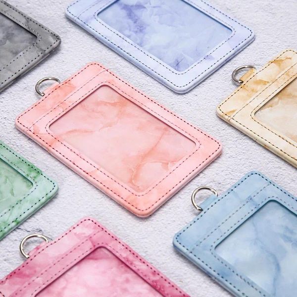 Titulares de tarjetas Moda Slim Holder Hombres Mujeres Cubierta Caja Cuero Negocio Mini Carteras ID Titular de la tarjeta Monedero Monedero Bolsillo