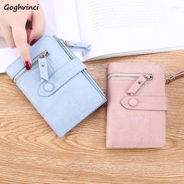 Tarjeteros ID Slim Solid Casual Wallet Monederos Funda para pasaporte PU Leather Hodler Case Carteras de moda para mujeres Chic