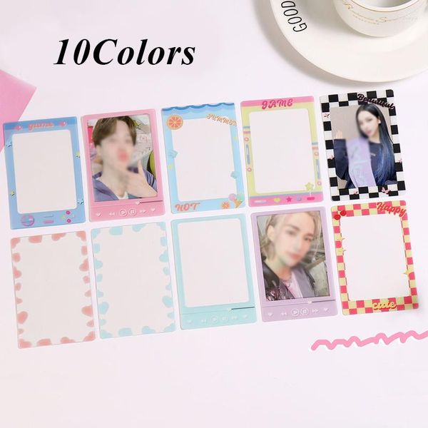 Titulares de tarjetas INS Estilo Lindo Titular de manga transparente Pocard Binder Instax Po Protección Película Escuela Papelería