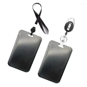 Kaarthouders Lanyard Intrekbare Badge Reel Clip voor personeel ID-houder Nekband Push-pull Type Mouwband Wok Cover Case