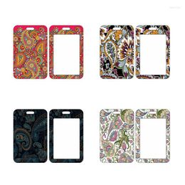 Porte-cartes Paisley Pattern ID Name Holder Women's Credit Business Case Pretty Bank Gift