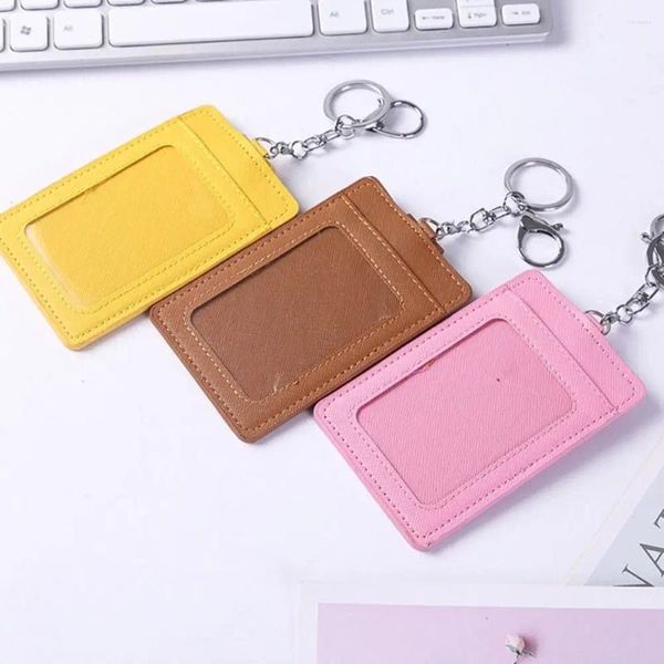 Titulaires de cartes Porte-cartes en cuir PU Téléphones portables Grande capacité avec porte-clés Slim Wallet Case Hommes Femmes