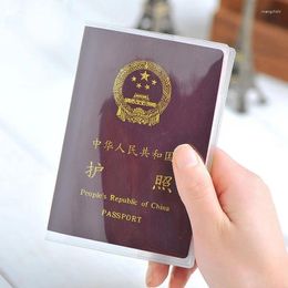 Porte-cartes de voyage, support de protection de passeport étanche, couverture de portefeuille en PVC Transparent, étui d'affaires