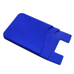 Porte-cartes Porte-cartes d'identité universel en silicone Bâton de protection sur portable Double poche Accessoires de stockage arrière pour téléphone Remplacement souple