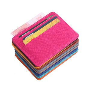 Kaarthouders Vrouwen Mannen Business ID Case Geld Pocket Slanke Hagedis Patroon Lederen Portemonnee Hasp Portemonnee Cash Clip Pouch