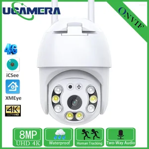 Kaart IP-camera 8MP 4MP PTZ Auto Tracking Beveiliging Outdoor CCTV-bewaking ICSee