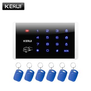 Carte Kerui K16 RFID Touch Keypad pour Wireless PS GSM 433MHz Ask Alarm System Système de contrôle d'accès au cambrioleur Système de mot de passe sans fil
