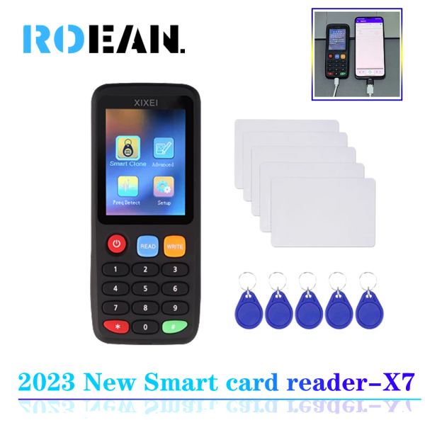 Carte New X7 NTAG213 Clé Smart Chip Carte Reader RFID NTAG215 Écrivain IC ID Duplicator 125KHz Clone Copier 13.56MHz TAG PROGRAMMER