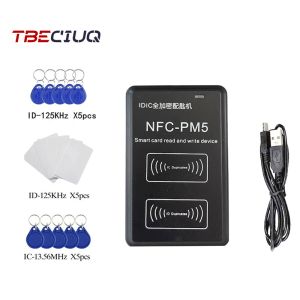 Carte NFCPM5 Ducodage de cryptage Duplicator RFID Carte Reader S50 UID Smart Chip Tag Writer 125KHz 13.56 MHz Copier de fréquence