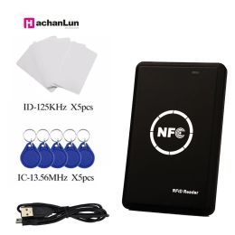 Tarjeta RFID Reader de tarjetas Duplicador de 125 kHz Fob NFC Smart Card Reader Writer 13.56MHz Programador cifrado UID Keyfobs