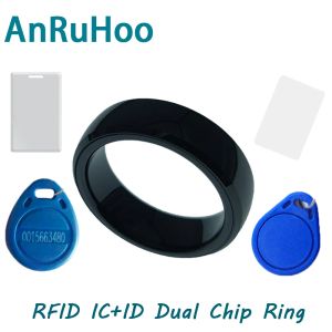 Kaart RFID SMART Dual Frequency Chip Ring 13.56MHz CUID HERWRITEBABELE IC+ID Key 125kHz T5577 Copier Badge NFC Duplicator Clone Token Tag