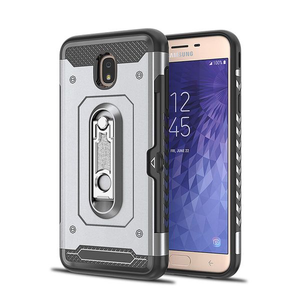 Fente pour carte et béquille 2 in1 coque de téléphone pour Samsung Galaxy J3 Emerge J5 2017 J7 2017 coque arrière