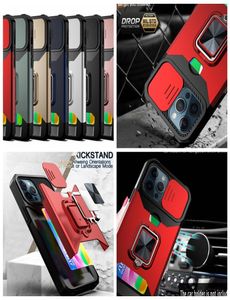 Kaartsleuf pocket dia camsshield lens cases voor iPhone 14 max plus 13 12 11 Pro xs xr x auto houder magnet zuiging hard pc tpu hybr5432996