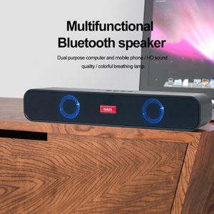 Carte U Disque Bande Ordinateur Audio Bluetooth-compatible Subwoofer TV Echo Mur RVB Double Haut-Parleur Sans Fil HiFi Portable