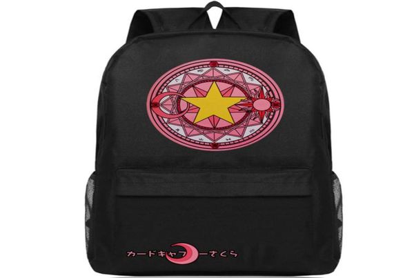 Cardcaptor Sakura sac à dos Card Captor sac d'école anime sac à dos dessin animé cartable décontracté sac à dos sac à dos sport pack de jour6391082