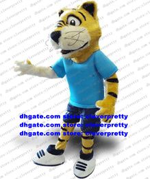 CARDIFF UNI S TIGER mascotte Costume adulte personnage de dessin animé tenue Costume Corporate Image Film anniversaire de l'activité zz7123