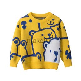 Vest 19T Baby Jongens Trui Peuter Kid Baby Meisjes Kleding Herfst Winter Gebreide Trui Top Leuke Zoete Kinderen trui J230801