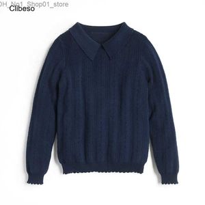 Cardigan 2023 Clibeso haut tricoté vêtements pour enfants hiver unisexe garçons filles Polo tricot pull enfants tricot pull enfant en bas âge tricots Q231206