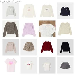 Cardigan 2023 Nouveaux vêtements pour garçons et filles BP Lettre Impression Sweat-shirt BP Laine Cardigan Pull + T-shirt à manches courtes Q231206