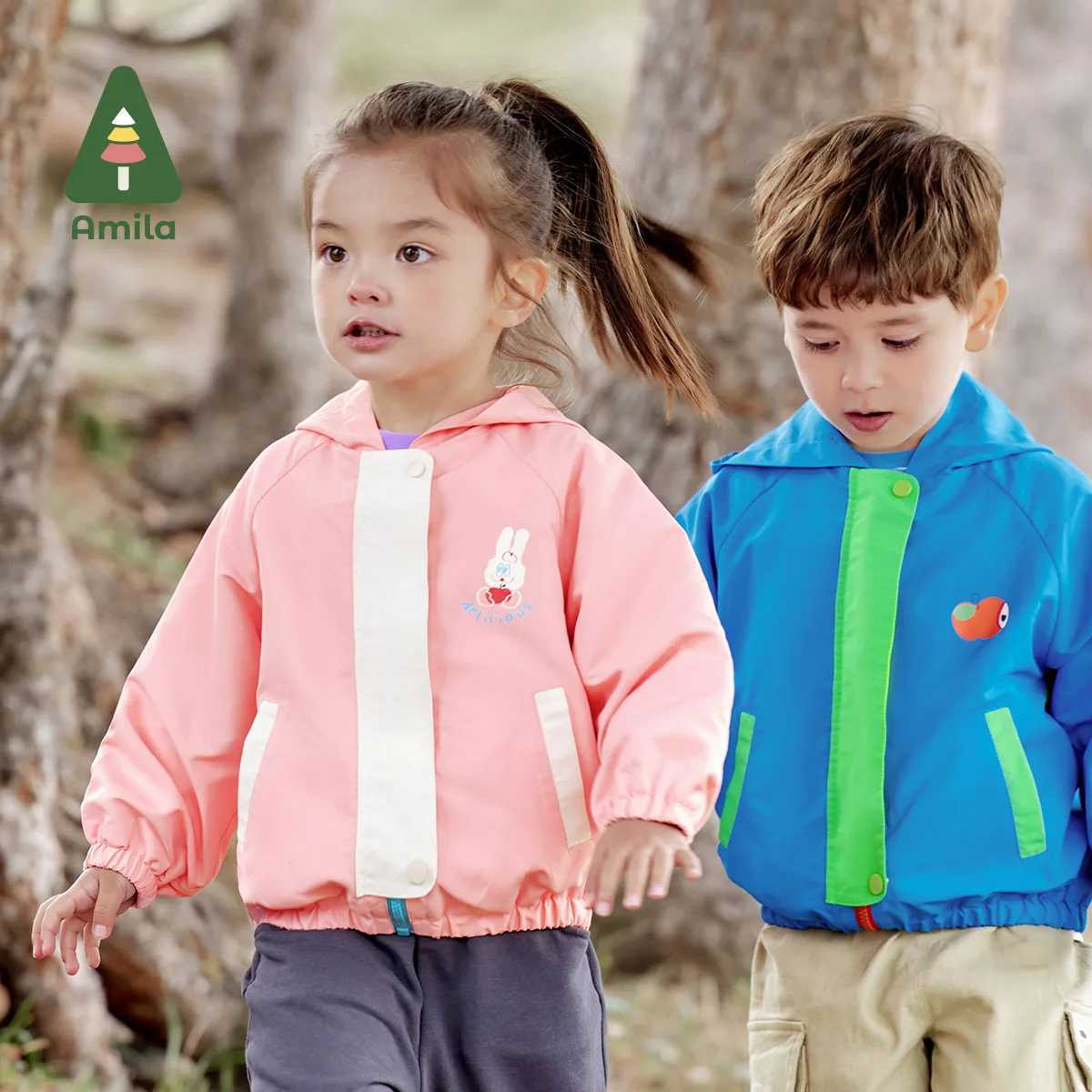 Cardigan Amila 2024 Spring New Girls Boys Jacket just just just out ourdized lock ant-ant-static coatwork coatl2405