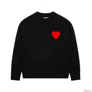 Cardigan Designer Pull AM I Paris Sweats à capuche Amiparis Coeur Love Heart Jacquard homme femme France marque de mode pull à manches longues AMIs HC36