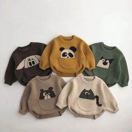 Cardigan enfants vêtements pulls dessin animé garçons tricots concepteur enfants pull vêtements d'extérieur 231021