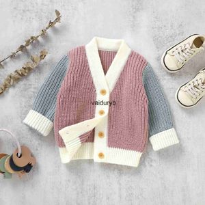 Cardigan pour nouveau-né, vêtements tricotés, automne et hiver, pull pour enfants, vêtements d'extérieur pour bébés filles et garçons, manteau à manches longues, tricot vaiduryb